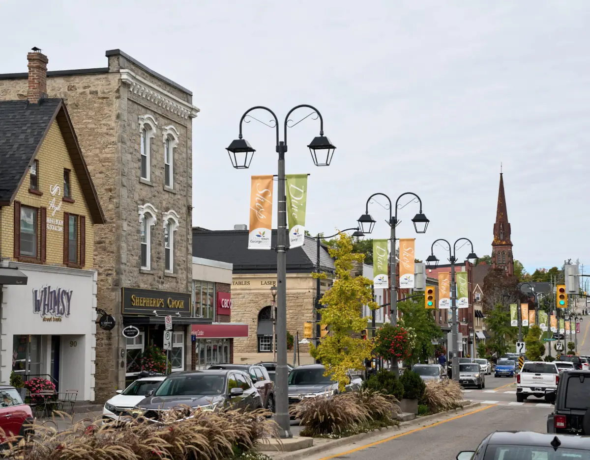 Georgetown streetscape near Arbourview