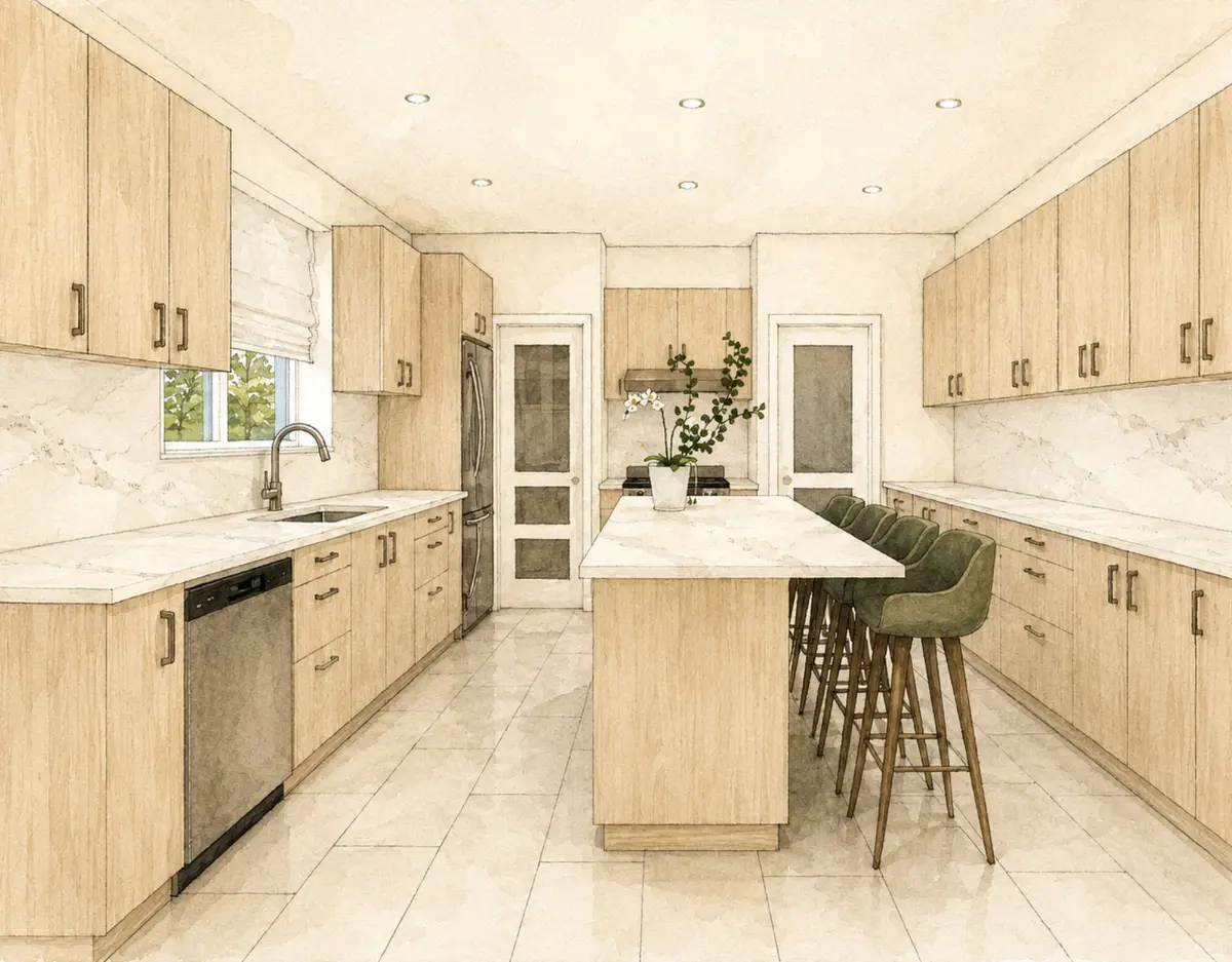 Artist's concept of a new detached home
